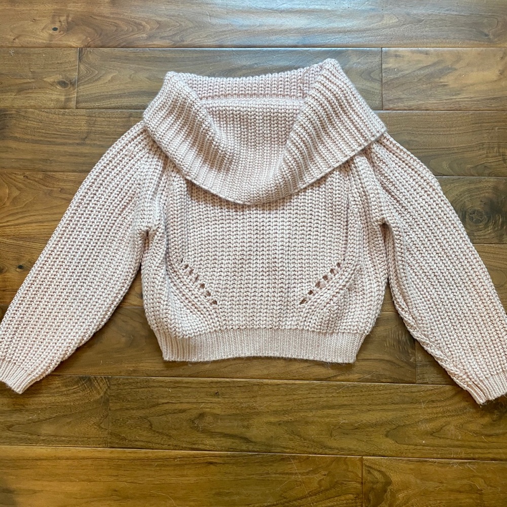 Lf Katsumi Pink Knit Turtleneck Sweater